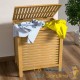 Panier À Linge coffre Meuble Bambou, 61 cm de haut et 62 litres environ