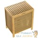 Panier À Linge coffre Meuble Bambou, 61 cm de haut et 62 litres environ