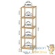 Étagère salle de bain avec 5 niveaux Bambou 140 cm de hat