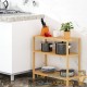 Étagère salle de bain, salon ou hall avec 3 niveaux Bambou 66 cm de hauteur