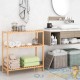 Étagère salle de bain, salon ou hall avec 3 niveaux Bambou 66 cm de hauteur