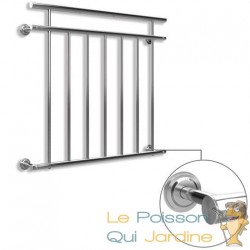 Balustrade de balcon, 100 cm X 90 cm en inox