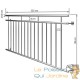 Balustrade de balcon, 225 cm X 90 cm en inox