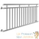 Balustrade de balcon, 225 cm X 90 cm en inox