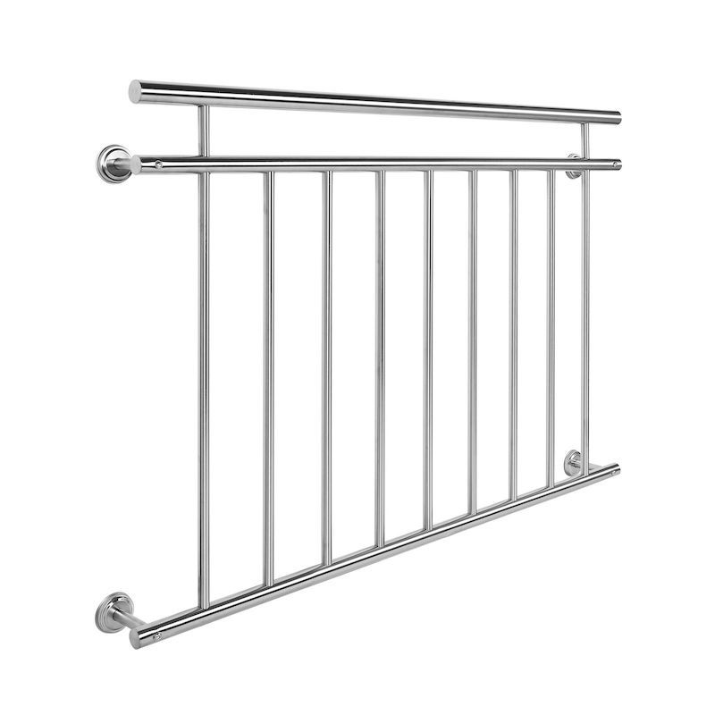 Balustrade de balcon, 128 cm X 90 cm en inox modèle 2