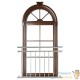 Balustrade de balcon, 128 cm X 90 cm en inox modèle 2