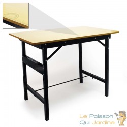 "Table de Travail Pliable avec Règle et Rapporteur : Robuste et Pratique pour Tous vos Projets !"