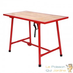 Table d'atelier pliable de dimensions 120 x 62 cm : une solution pratique pour vos travaux de bricolage