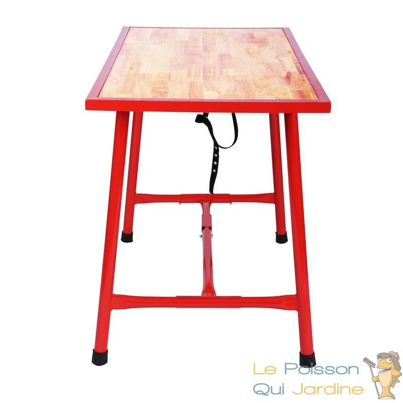Table d'atelier pliable de dimensions 120 x 62 cm : une solution