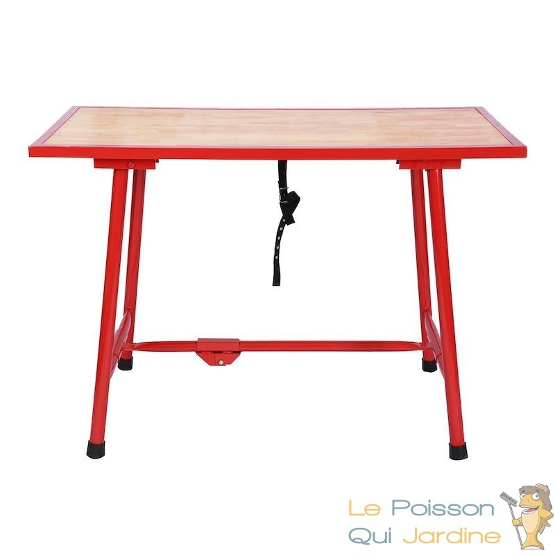 Table d'atelier pliable de dimensions 120 x 62 cm : une solution
