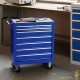 Servante d'atelier en métal, pratique 7 tiroirs : Couleur bleue