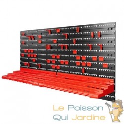 Panneau mural, porte outils rangement, 54 pièces