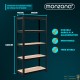 Étagère Modulable à Charge Lourde Noire : 180 X 90 X 40 cm Robuste et Polyvalente, 875 kg