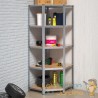 Étagère d'angle à Charge Lourde Grise : 180 X 70 X 40 cm Robuste et Polyvalente, 875 kg