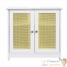Armoire Sous-Lavabo Style Campagnard (60 x 35 x 58 cm) : Bien Rangée et Pratique pour Votre Salle de Bain
