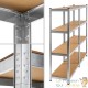 Étagère à Charge Lourde Grise : 160 X 160 X 40 cm Robuste et Polyvalente, 680 kg