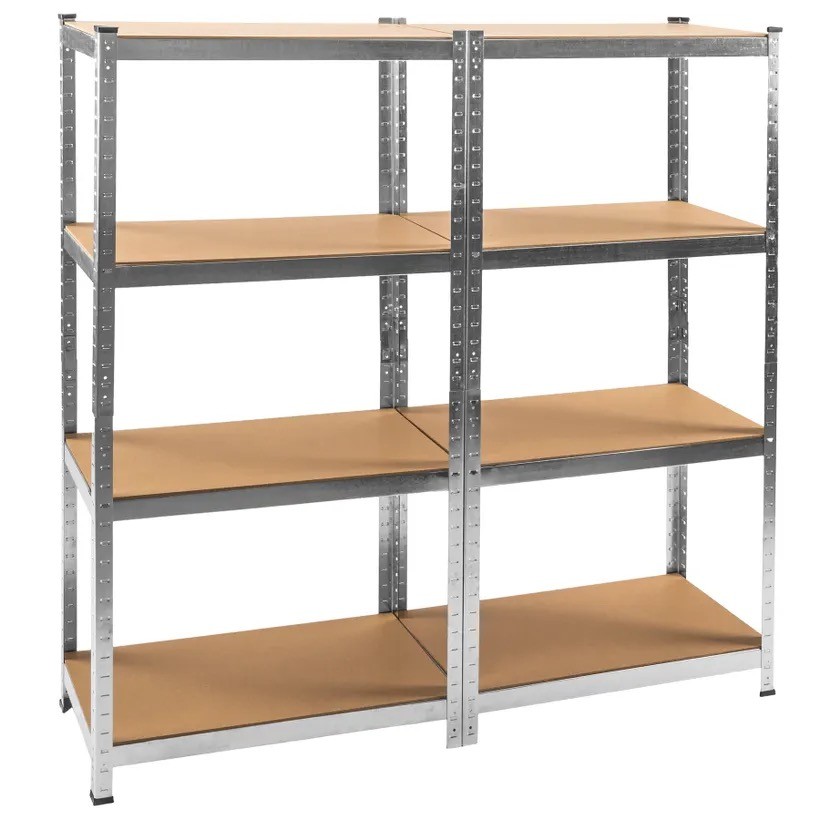 Étagère à Charge Lourde Grise : 160 X 160 X 40 cm Robuste et Polyvalente, 680 kg
