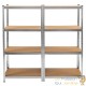 Étagère à Charge Lourde Grise : 160 X 160 X 40 cm Robuste et Polyvalente, 680 kg