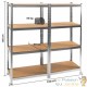 Étagère à Charge Lourde Grise : 160 X 160 X 40 cm Robuste et Polyvalente, 680 kg