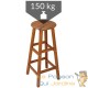 Lot de 4 tabourets de bar 76 cm en bois d'acacia. Grade qualité de fabrication