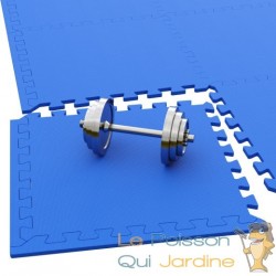 Tapis Sport & Jeu en Mousse Bleu - 16 Pièces 45 X 45 cm