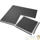 Tapis Sport & Jeu en Mousse Noire - 12 Pièces 62 X 62 cm + bord de finition