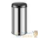 Poubelle automatique 40 l. Grise en inox Couvercle rapide