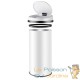 Poubelle automatique 56 l. Blanche en inox Couvercle rapide