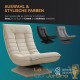 Fauteuil Design et Relax Tissu crème. Idéal pour la relaxation et le bien-être