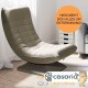 Lot de 2 fauteuils Designs et Relax Tissu crème. Idéal pour la relaxation et le bien-être