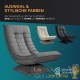 Lot de 2 Fauteuils Designs et Relax Tissu gris. Idéal pour la relaxation et le bien-être