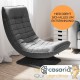Lot de 2 Fauteuils Designs et Relax Tissu gris. Idéal pour la relaxation et le bien-être
