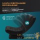 Fauteuil Design et Relax Tissu Noir. Idéal pour la relaxation et le bien-être