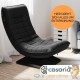 Fauteuil Design et Relax Tissu Noir. Idéal pour la relaxation et le bien-être