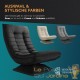 Lot de 2 Fauteuils Designs et Relax Tissu noir. Idéal pour la relaxation et le bien-être