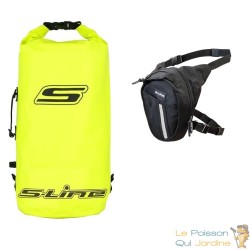 Sac À Dos Moto étanche 25l Jaune fluo + option gonflage protection de vos affaires