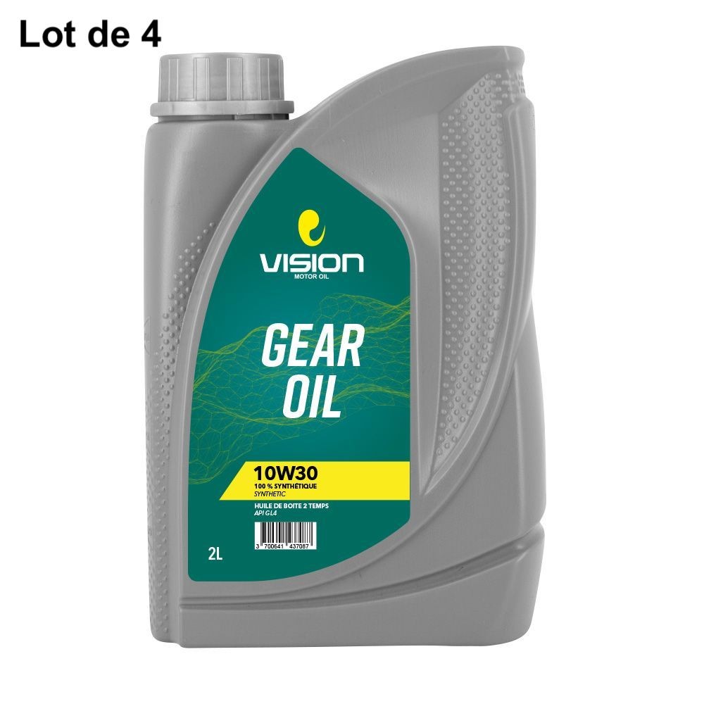 Lot de 4 Huiles de boîte Vision 2 L 10W30 Full synthetique