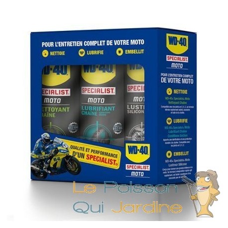 Pack entretien complet de votre moto par WD-40 + cadeau