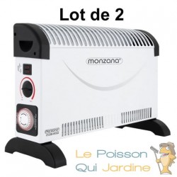 Convecteur Chauffage électrique classique avec minuteur 2000W