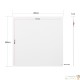 Lot de 2 : Convecteur Panneau Chauffage électrique 60X60 cm mural 425W
