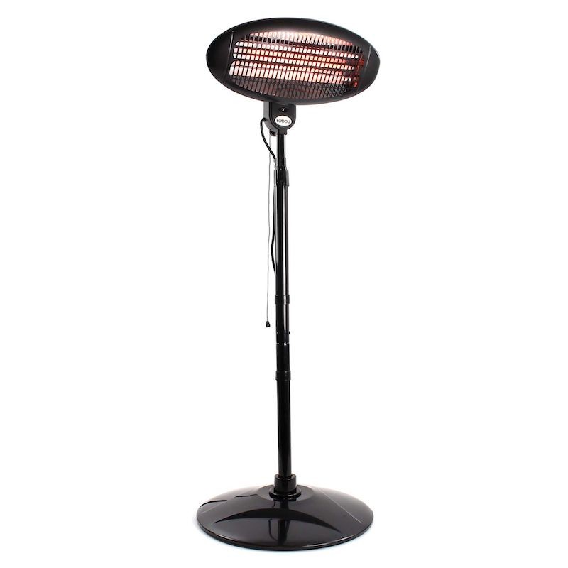 Chauffage infrarouge Sur pied 2000W, atelier, garage, cave, chapiteau, terrasse