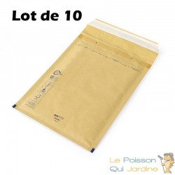 Lot de 10 Enveloppes Matelassées 180 x 260 mm (intérieur )