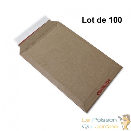 Lot de 100 Enveloppes Carton Ultra Résistantes (250 x 350 x 35 mm) Protection Inégalée