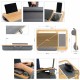 Lot de 2 Plateaux pour Ordinateur Portable en Bois avec Coussin : Confort et Polyvalence pour le Travail et le Divertissement