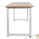 Lot de 2 Tables de travail ou bureau Couleur Bois 120 X 60 X 70 Résistante et de qualité