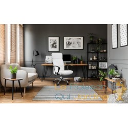 Chaise de Bureau Ergonomique de Qualité Blanche : Confort Optimal pour le Travail Quotidien