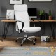 Chaise de Bureau Ergonomique de Qualité Blanche : Confort Optimal pour le Travail Quotidien