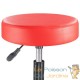 Tabouret de bureau à roulettes assise 35 cm rouge avec dossier pivot à 360°