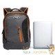 Sac à dos spacieux, moderne Gris et orange avec prise USB intégrée. 34 litres