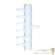 lot de 2 Multi Diviseurs Plastique 6 sortieS Pour Aérateur & Pompe à Air Bassin & Aquarium. 8mm